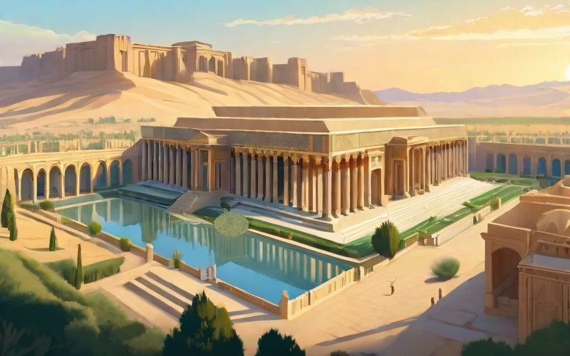 پارسه باغشهری ۲۵۰۰ ساله مجهز به سیستم های آبیاری ، ویلاها و باغ ها